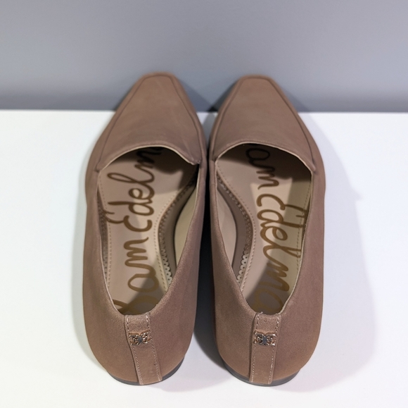 Sam Edelman Emelie suede squared point toe loafers - Size 6 - Picture 3 of 4